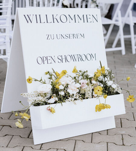 Klappschild "Floral Welcome Display"