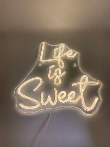 LED Schild "Life is Sweet"